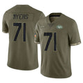 Tuec NY.Jets #71 Josh Myers Player Olive Salute To Service Limited Stitched JerseysNY.Jets #71 Josh Myers Player Olive Salute To Service Limited Stitched Jerseys