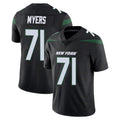 Tuec NY.Jets #71 Josh Myers Player Stealth Black Limited Vapor Home Game Stitched Jerseys