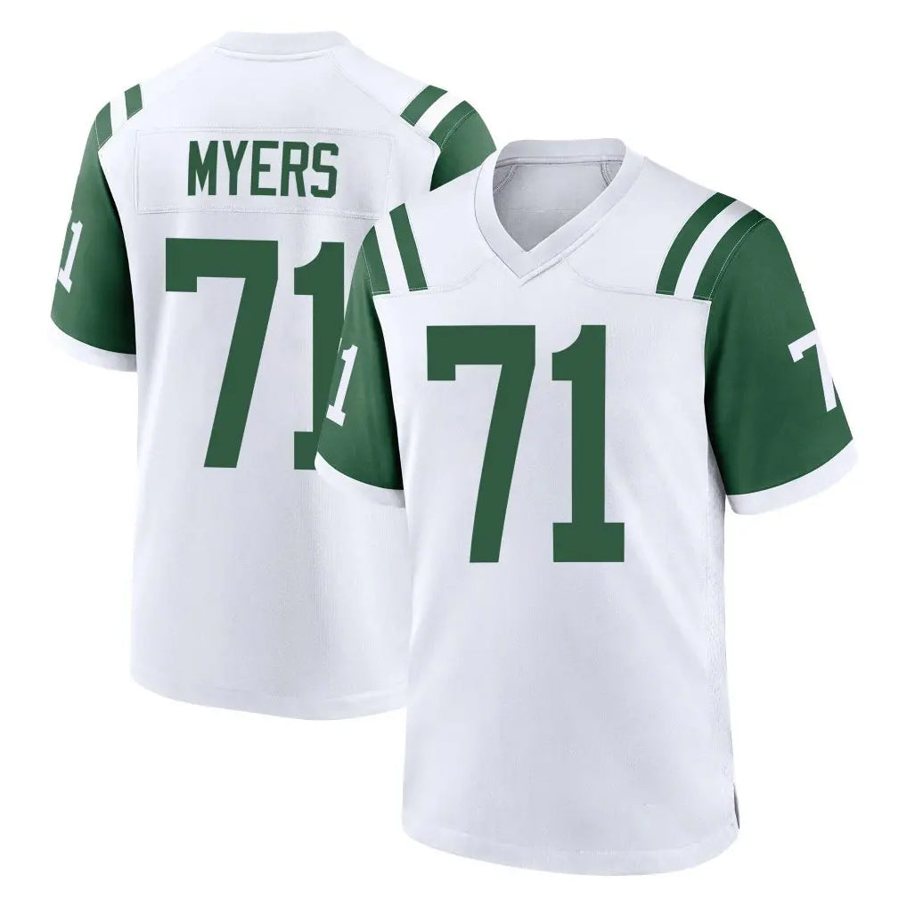 Tuec NY.Jets #71 Josh Myers Player White Classic Home Game Stitched Jerseys