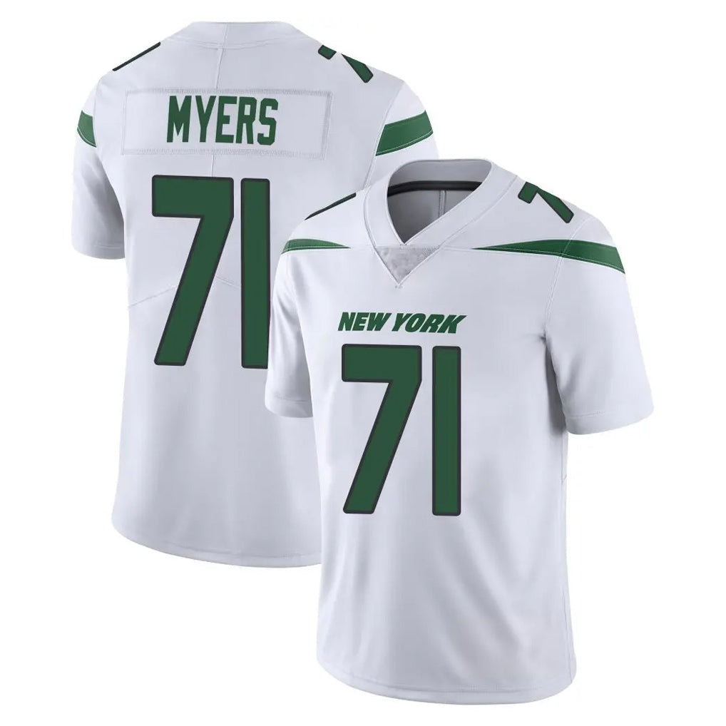 Tuec NY.Jets #71 Josh Myers Player White Spotlight Limited Vapor Home Game Stitched Jerseys
