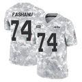 Tuec NY.Jets #74 Olu Fashanu Player Arctic Camo Salute to Service Limited Game Stitched Jerseys