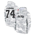 Tuec NY.Jets #74 Olu Fashanu Player Arctic Camo Salute to Service Pullover Hoodies Limited Game Stitched Jerseys