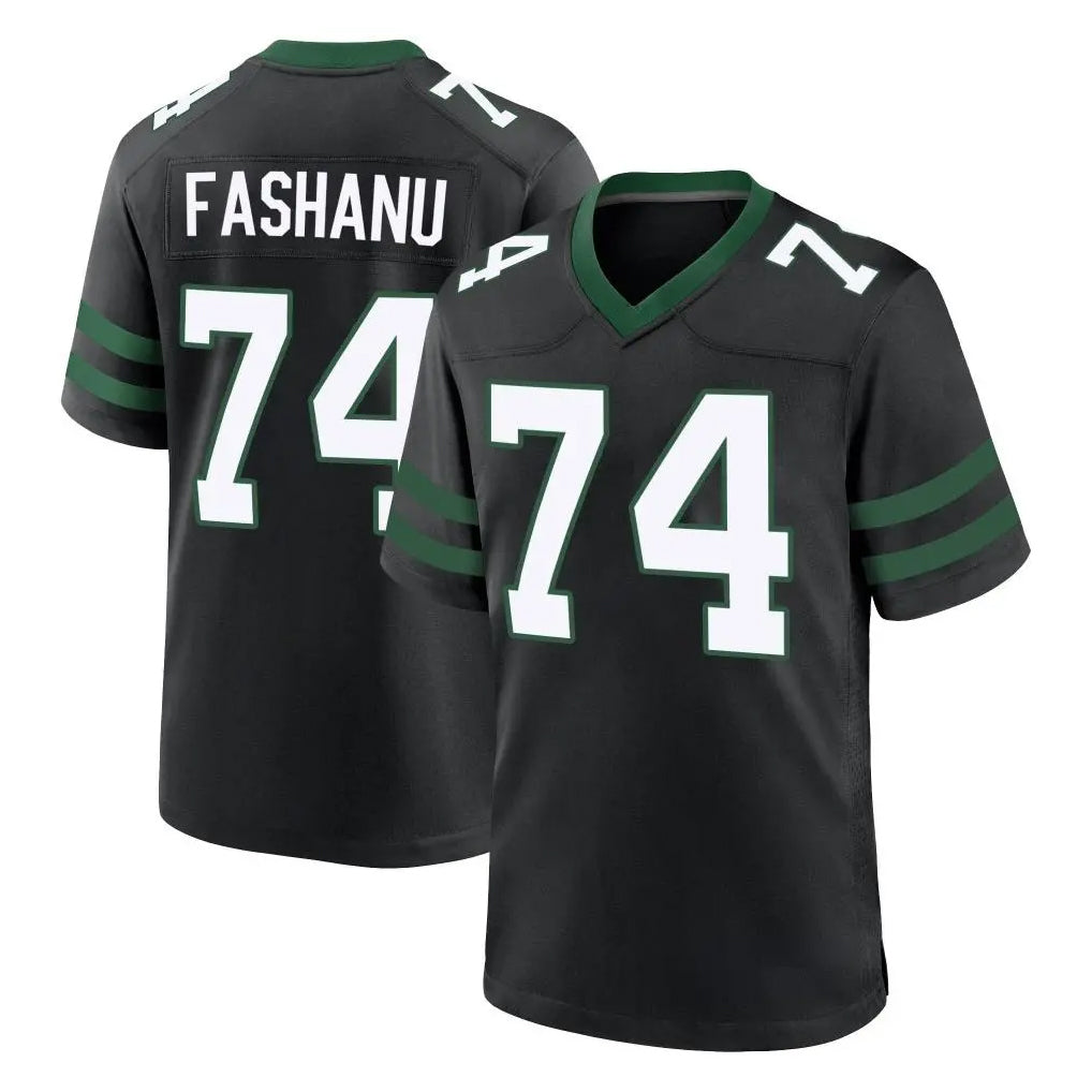 Tuec NY.Jets #74 Olu Fashanu Player Black Legacy Home Game Stitched Jerseys