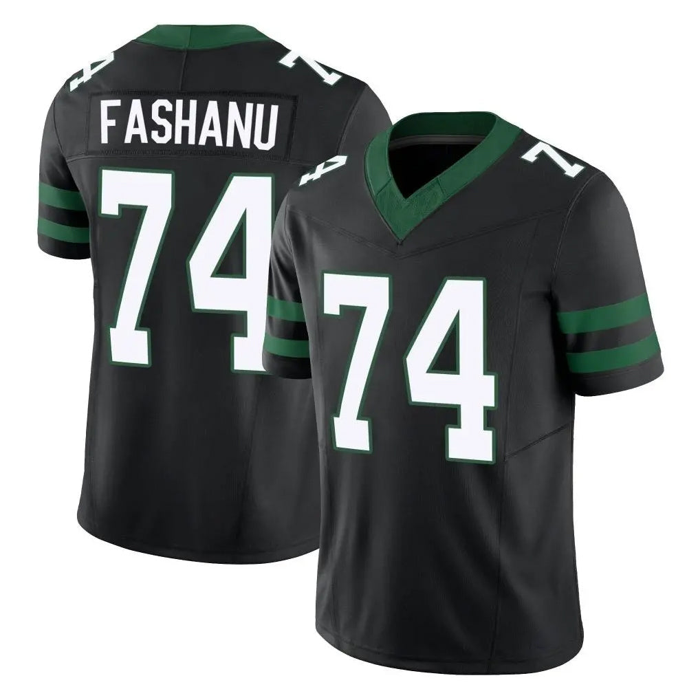 Tuec NY.Jets #74 Olu Fashanu Player Black Limited Legacy Vapor F.U.S.E. Home Game Stitched Jerseys