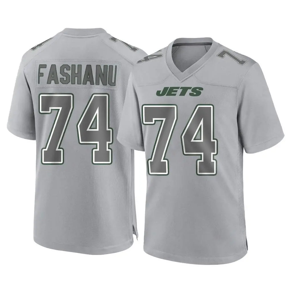Tuec NY.Jets #74 Olu Fashanu Player Gray Limited Atmosphere Fashion Home Game Stitched Jerseys
