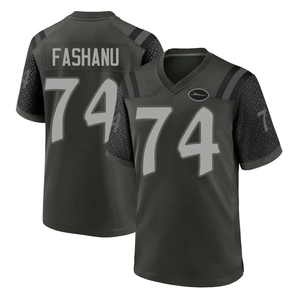 Tuec NY.Jets #74 Olu Fashanu Player Green 2025 Rivalries Collection Home Game Stitched Jerseys