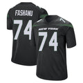 Tuec NY.Jets #74 Olu Fashanu Player Stealth Black Home Game Stitched Jerseys