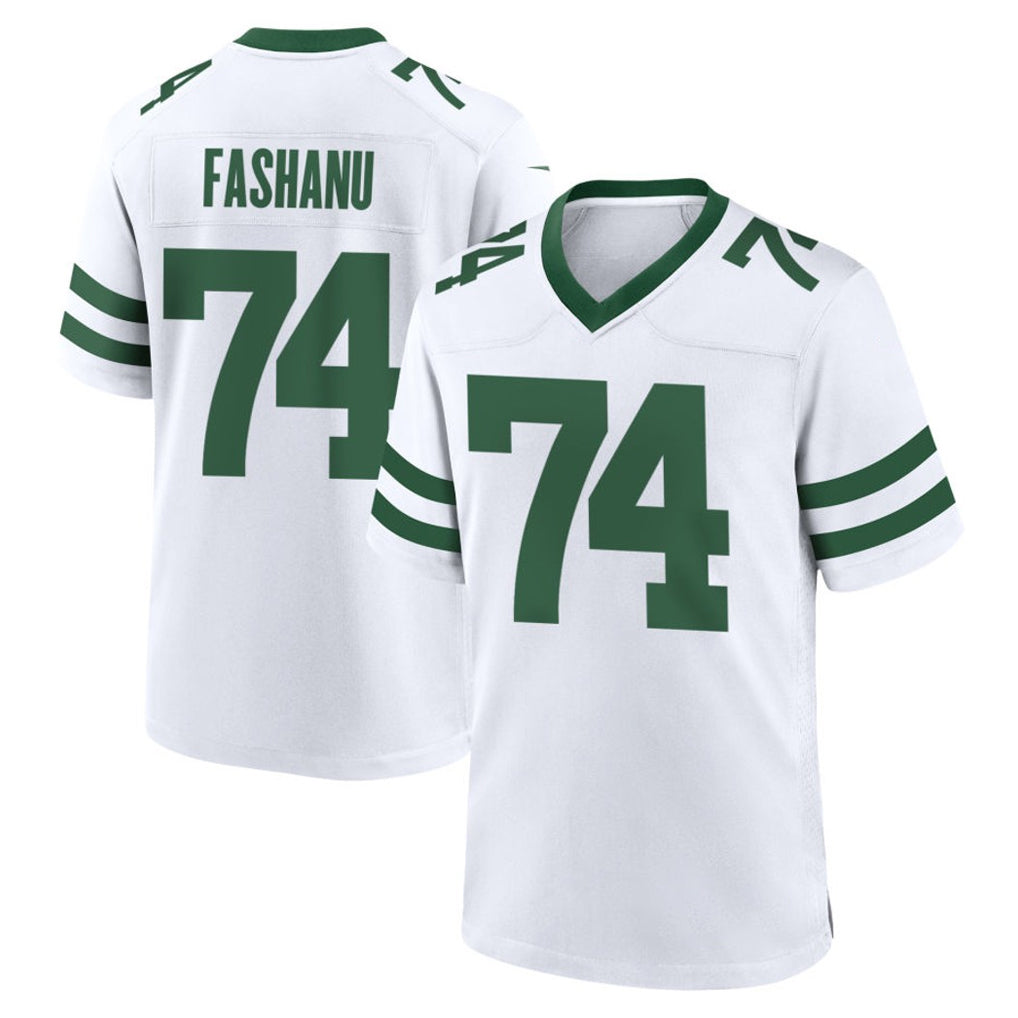 Tuec NY.Jets #74 Olu Fashanu Player White Legacy Home Game Stitched Jerseys