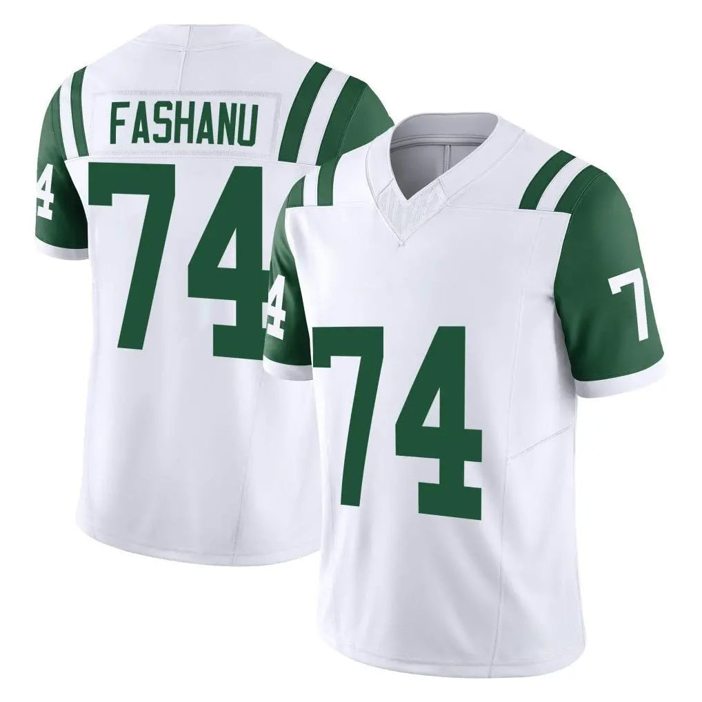 Tuec NY.Jets #74 Olu Fashanu Player White Limited Classic Vapor F.U.S.E. Home Game Stitched Jerseys