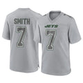 Tuec NY.Jets #7 Geno Smith Player Gray Limited Atmosphere Fashion Home Game Stitched Jerseys