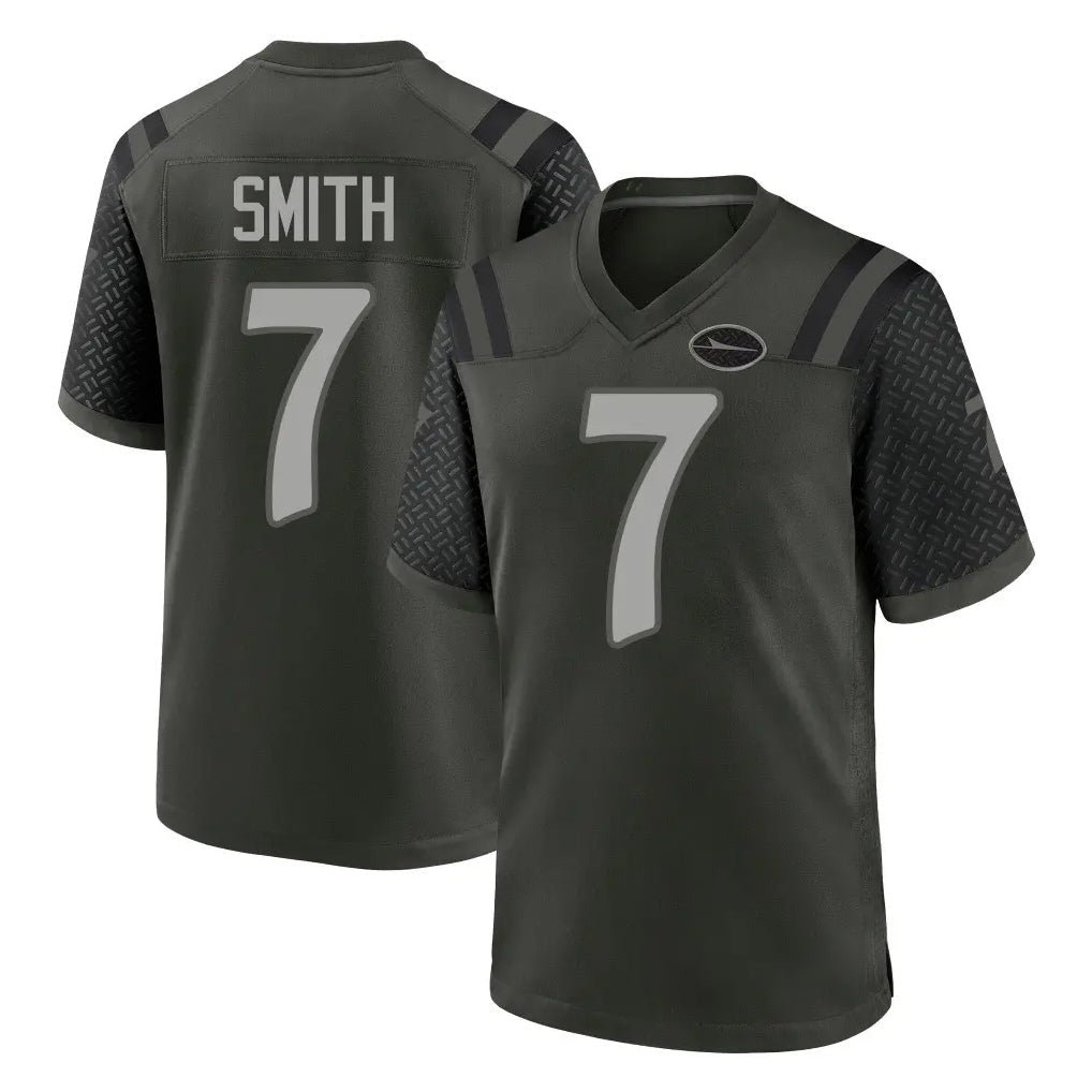 Tuec NY.Jets #7 Geno Smith Player Green 2025 Rivalries Collection Home Game Stitched Jerseys