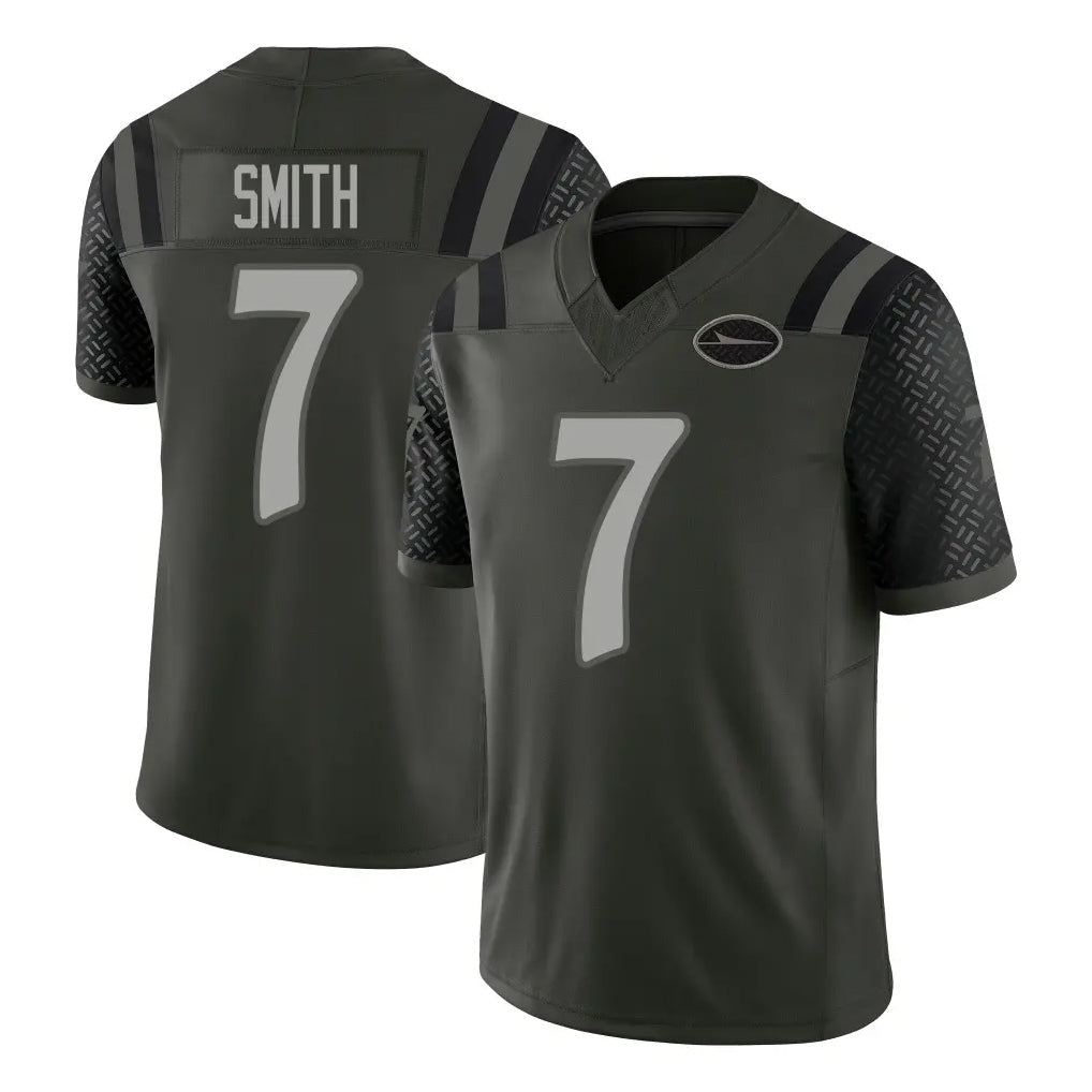 Tuec NY.Jets #7 Geno Smith Player Green Limited 2025 Rivalries Collection Home Game Stitched Jerseys