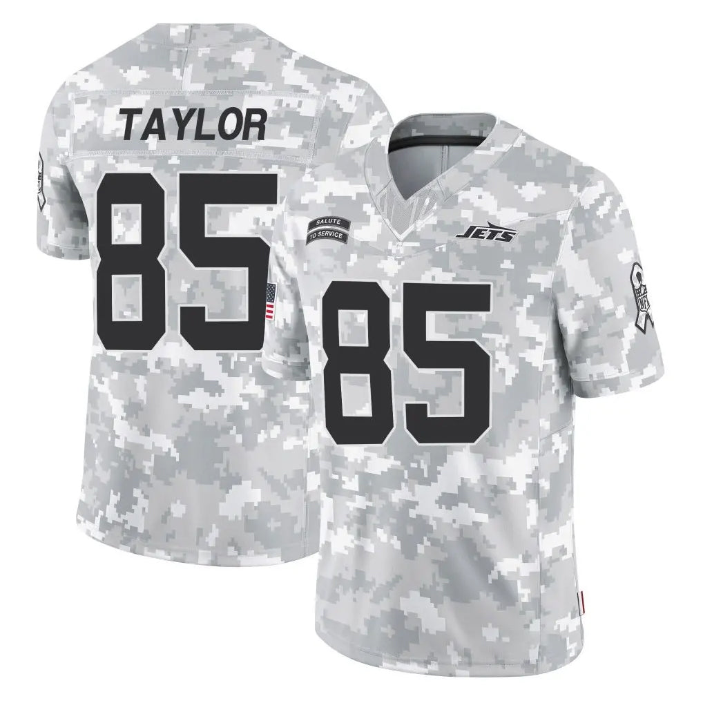 Tuec NY.Jets #85 Mason Taylor Player Arctic Camo Salute to Service Limited Game Stitched Jerseys