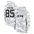 Tuec NY.Jets #85 Mason Taylor Player Arctic Camo Salute to Service Pullover Hoodies Limited Game Stitched Jerseys