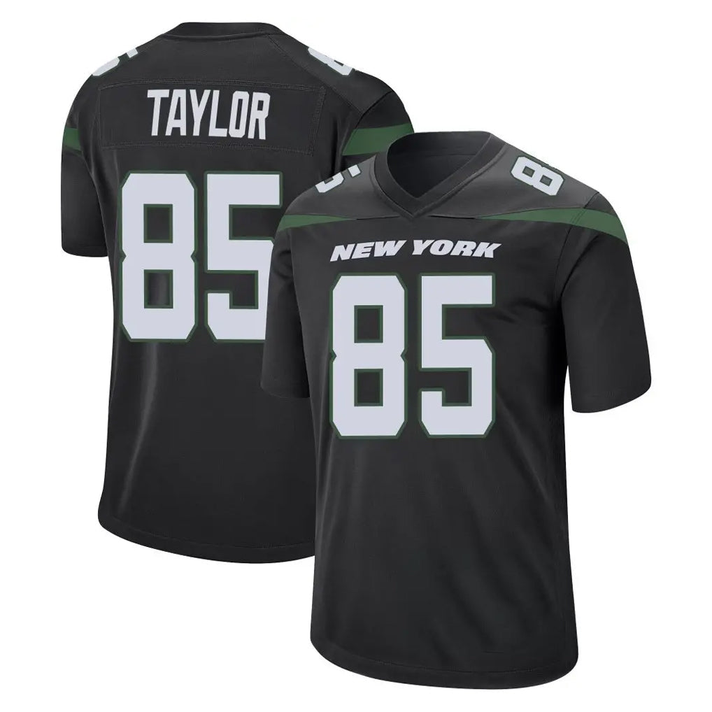 Tuec NY.Jets #85 Mason Taylor Player Stealth Black Home Game Stitched Jerseys