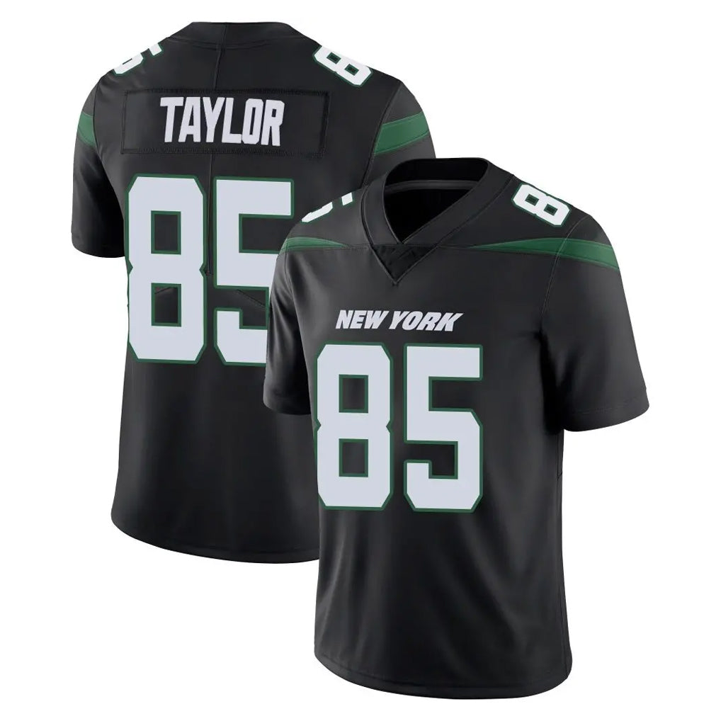 Tuec NY.Jets #85 Mason Taylor Player Stealth Black Limited Vapor Home Game Stitched Jerseys