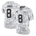 Tuec NY.Jets #8 Andre Cisco Player Arctic Camo Salute to Service Limited Game Stitched Jerseys