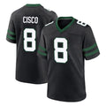 Tuec NY.Jets #8 Andre Cisco Player Black Legacy Home Game Stitched Jerseys