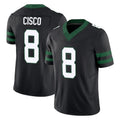 Tuec NY.Jets #8 Andre Cisco Player Black Limited Legacy Vapor F.U.S.E. Home Game Stitched Jerseys