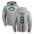 Tuec NY.Jets #8 Andre Cisco Player Gray LOGO Pullover Hoodies Limited Game Stitched Jerseys