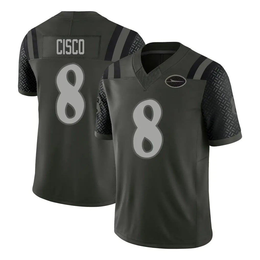 Tuec NY.Jets #8 Andre Cisco Player Green Limited 2025 Rivalries Collection Home Game Stitched Jerseys