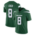 Tuec NY.Jets #8 Andre Cisco Player Green Limited Vapor Home Game Stitched Jerseys
