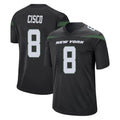Tuec NY.Jets #8 Andre Cisco Player Stealth Black Home Game Stitched Jerseys