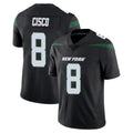 Tuec NY.Jets #8 Andre Cisco Player Stealth Black Limited Vapor Home Game Stitched Jerseys