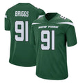 Tuec NY.Jets #91 Jowon Briggs Player Green Home Game Stitched Jerseys