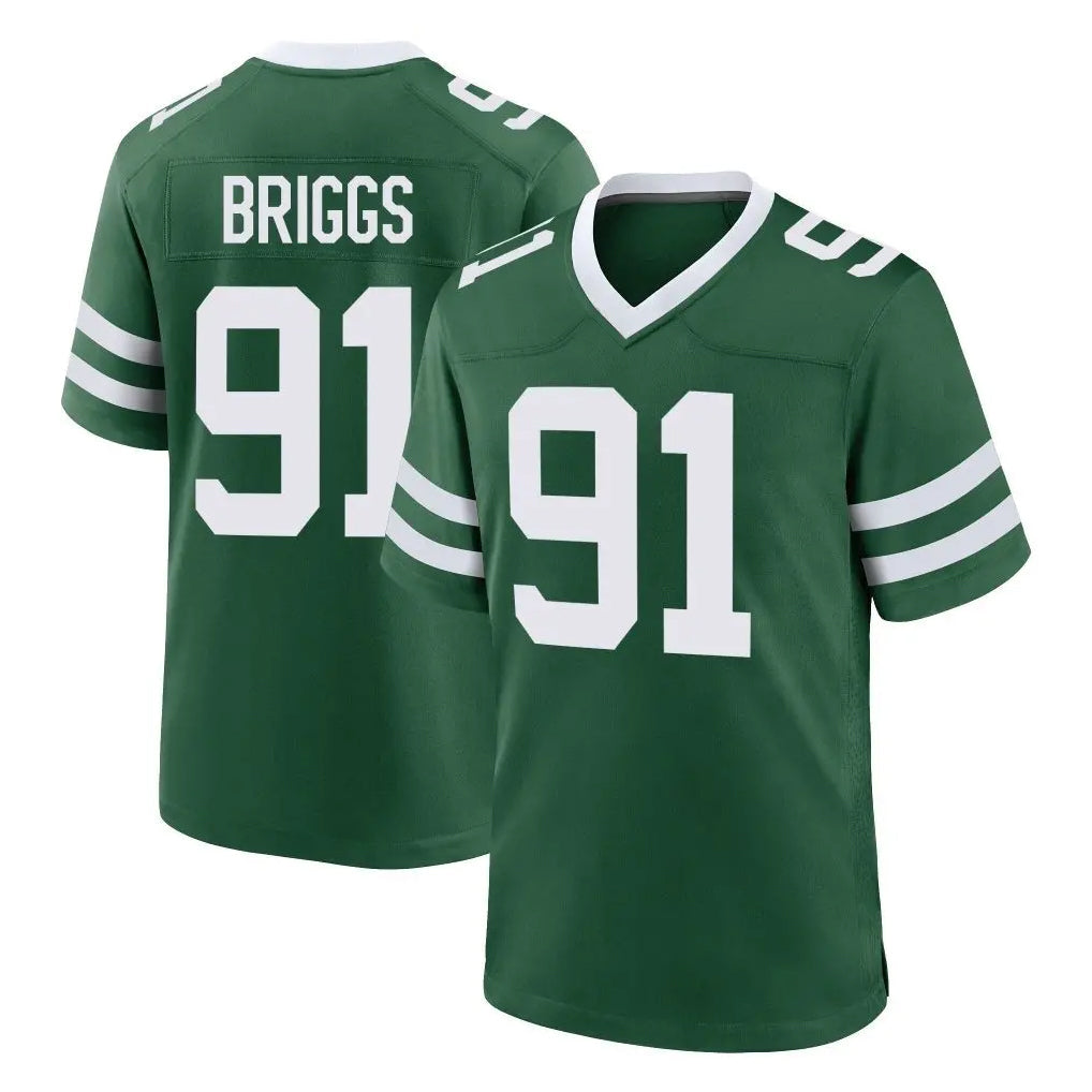Tuec NY.Jets #91 Jowon Briggs Player Green Legacy Home Game Stitched Jerseys