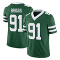 Tuec NY.Jets #91 Jowon Briggs Player Green Legacy Limited Vapor F.U.S.E. Home Game Stitched Jerseys