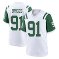 Tuec NY.Jets #91 Jowon Briggs Player White Classic Home Game Stitched Jerseys