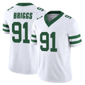 Tuec NY.Jets #91 Jowon Briggs Player White Legacy Limited Vapor F.U.S.E. Home Game Stitched Jerseys