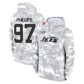 Tuec NY.Jets #97 Harrison Phillips Player Arctic Camo Salute to Service Pullover Hoodies Limited Game Stitched Jerseys