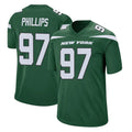 Tuec NY.Jets #97 Harrison Phillips Player Green Home Game Stitched Jerseys