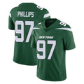 Tuec NY.Jets #97 Harrison Phillips Player Green Limited Vapor Home Game Stitched Jerseys