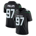 Tuec NY.Jets #97 Harrison Phillips Player Stealth Black Limited Vapor Home Game Stitched Jerseys