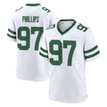 Tuec NY.Jets #97 Harrison Phillips Player White Legacy Home Game Stitched Jerseys