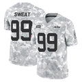Tuec NY.Jets #99 T'Vondre Sweat Player Arctic Camo Salute to Service Limited Game Stitched Jerseys