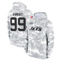 Tuec NY.Jets #99 T'Vondre Sweat Player Arctic Camo Salute to Service Pullover Hoodies Limited Game Stitched Jerseys