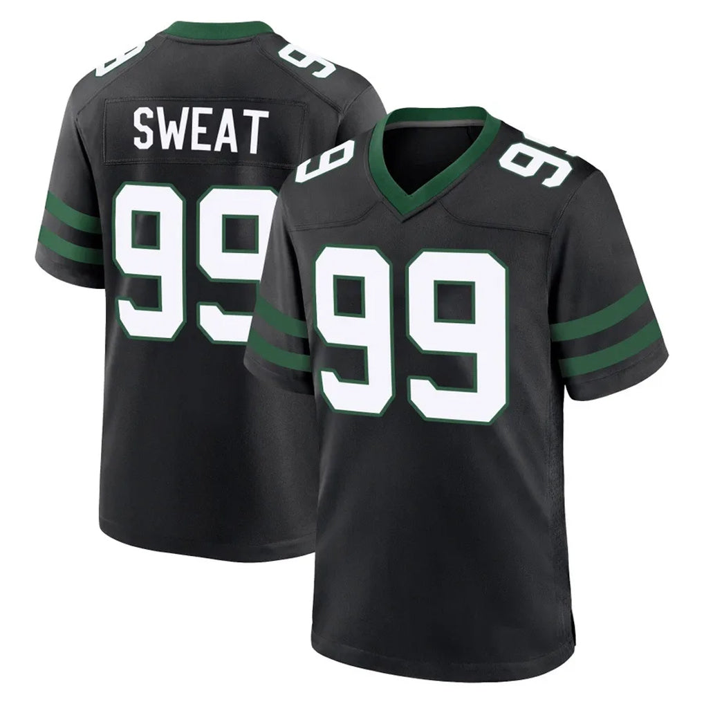 Tuec NY.Jets #99 T'Vondre Sweat Player Black Legacy Home Game Stitched Jerseys