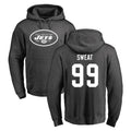 Tuec NY.Jets #99 T'Vondre Sweat Player Gray Pullover Hoodies Limited Game Stitched Jerseys