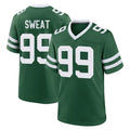 Tuec NY.Jets #99 T'Vondre Sweat Player Green Legacy Home Game Stitched Jerseys