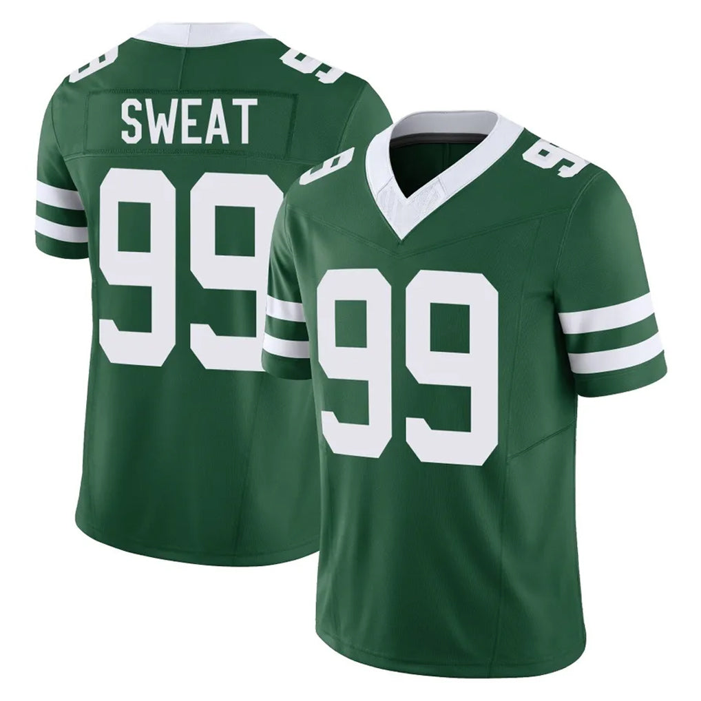 Tuec NY.Jets #99 T'Vondre Sweat Player Green Legacy Limited Vapor F.U.S.E. Home Game Stitched Jerseys