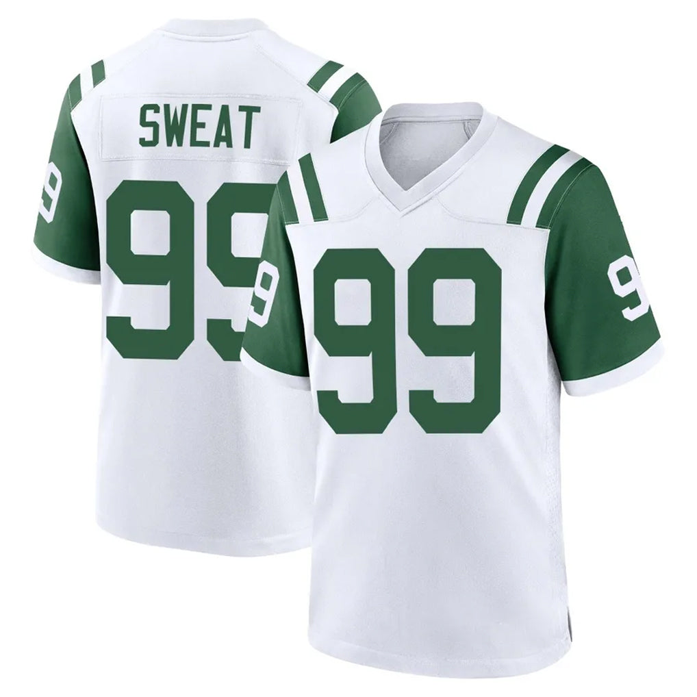 Tuec NY.Jets #99 T'Vondre Sweat Player White Classic Home Game Stitched Jerseys