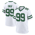 Tuec NY.Jets #99 T'Vondre Sweat Player White Legacy Home Game Stitched Jerseys