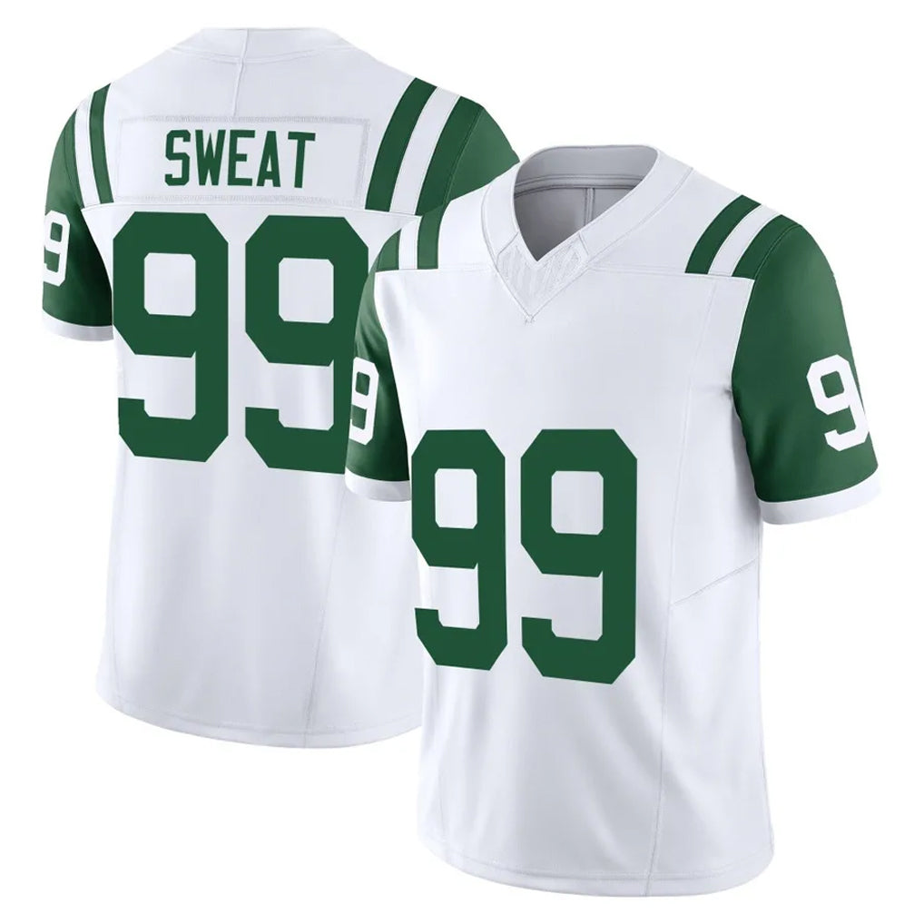 Tuec NY.Jets #99 T'Vondre Sweat Player White Limited Classic Vapor F.U.S.E. Home Game Stitched Jerseys
