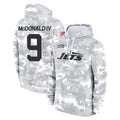 Tuec NY.Jets #9 Will McDonald IV Player Arctic Camo Salute to Service Pullover Hoodies Limited Game Stitched Jerseys
