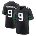 Tuec NY.Jets #9 Will McDonald IV Player Black Legacy Home Game Stitched Jerseys