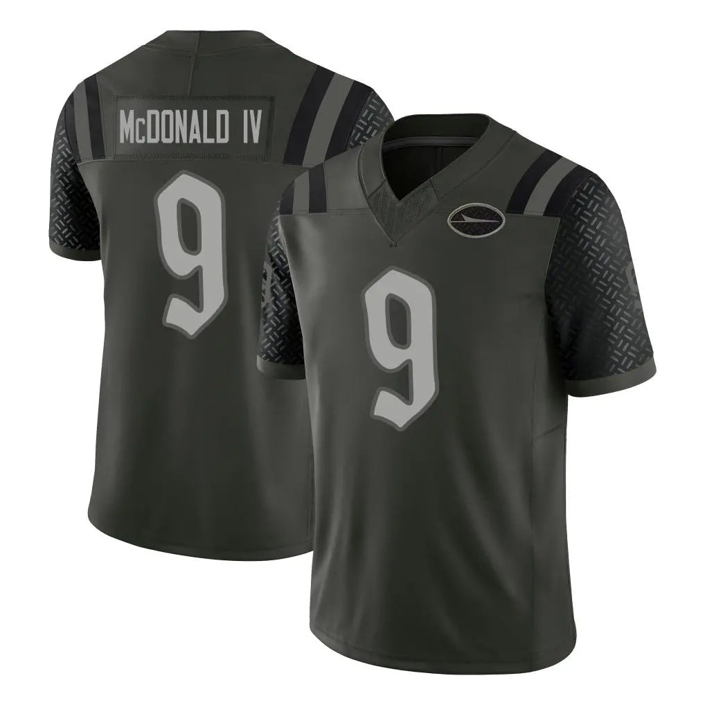 Tuec NY.Jets #9 Will McDonald IV Player Green Limited 2025 Rivalries Collection Home Game Stitched Jerseys